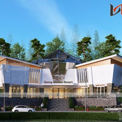 Mẫu nhà đa năng khu du lịch Sunny resort KSVP19 độc đáo lạ mắt