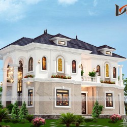 Biệt thự 2 tầng tân cổ điển 160m2 ở Bắc Giang  BT2006