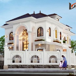 Biệt thự 2 tầng tân cổ điển 160m2 ở Bắc Giang  BT2006