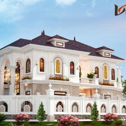Biệt thự 2 tầng tân cổ điển 160m2 ở Bắc Giang  BT2006