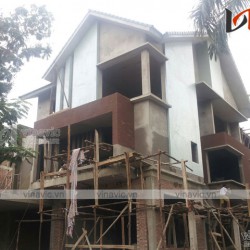 Hoàn thiện công trình biệt thự 3 tầng phân diện độc đáo TCBT1684