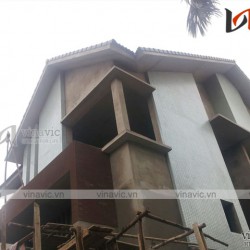 Hoàn thiện công trình biệt thự 3 tầng phân diện độc đáo TCBT1684