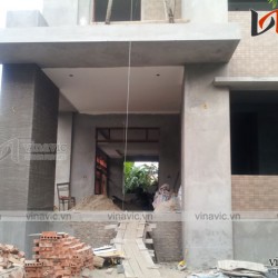Hoàn thiện công trình biệt thự 2 tầng phân diện mạnh mẽ TCBT1620