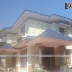 Hoàn thiện công trình biệt thự 2 mái thái ấn tượng TCBT1688