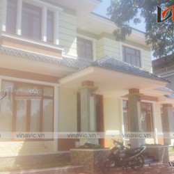 Hoàn thiện công trình biệt thự 2 mái thái ấn tượng TCBT1688