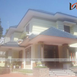 Hoàn thiện công trình biệt thự 2 mái thái ấn tượng TCBT1688