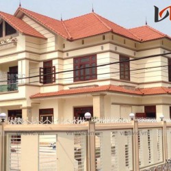 Xây nhà đẹp trọn gói công trình biệt thự 2 tầng TCBT1455