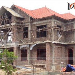 Xây nhà đẹp trọn gói công trình biệt thự 2 tầng TCBT1455