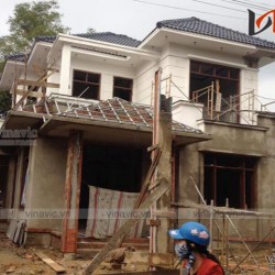 Thi công xây dựng nhà biệt thự đẹp 2 tầng hiện đại TCBT1501
