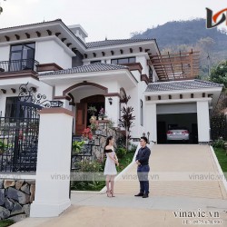 Thi công trọn gói biệt thự 2 tầng ở Sơn La HT2001