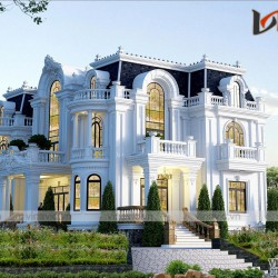 Thiết kế dinh thự độc đáo lạ mắt nhất Việt Nam LDDT1904