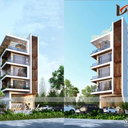 Thiết kế khách sạn 5 tầng 1 hầm mặt tiền 9m ở Quảng Trị