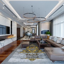 Nội thất biệt thự phong cách hiện đại ở Hạ Long NT2011