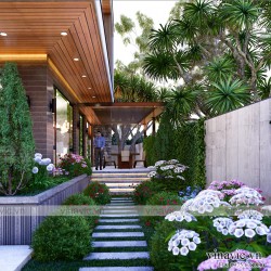 Thiết kế Villa 3 tầng hiện đại ở Chương Mỹ - Hà Nội BT2016