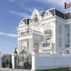 Villa 3 tầng tân cổ điển ở Thung Nai Hòa Bình