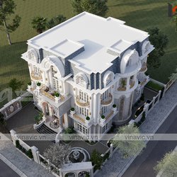 Biệt thự 3 tầng tân cổ điển 2 mặt tiền ở Cần Thơ BT2105
