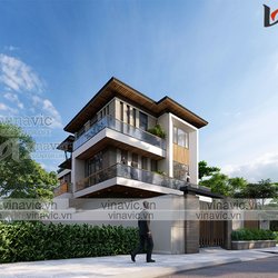 Biệt thự nhà vườn hiện đại 3 tầng ở Sơn La BT2101