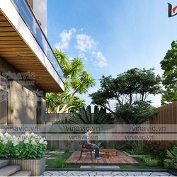 Biệt thự nhà vườn hiện đại 3 tầng ở Sơn La BT2101