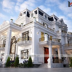 Biệt thự tân cổ 3 tầng nguy nga bề thế ở Ninh Bình BT2106