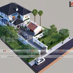 Mẫu nhà 2 tầng mái nhật ở Thanh Hóa BT2102