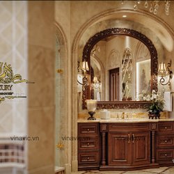 Nội thất cổ điển cho dinh thự 1 tầng nguy nga bề thế NT2007