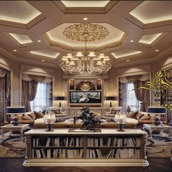 Nội thất cổ điển cho dinh thự 1 tầng nguy nga bề thế NT2007
