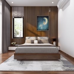 Thiết kế 3D nội thất biệt thự hiện đại ở Hải Dương NT2101