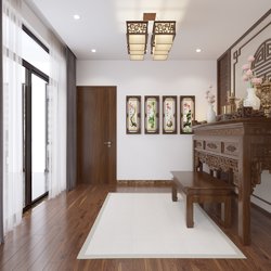 Thiết kế 3D nội thất biệt thự hiện đại ở Hải Dương NT2101
