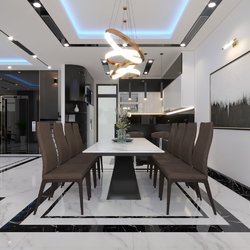 Nội thất biệt thự hiện đại sang trọng và vô cùng đẹp mắt NT2102