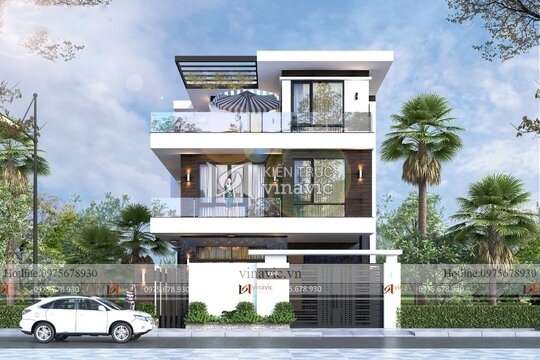 Mẫu thiết kế nhà 3 tầng hiện đại ở Hà Nội BT2112