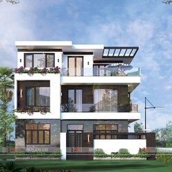 Mẫu thiết kế nhà 3 tầng hiện đại ở Hà Nội BT2112