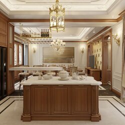 Thiết kế nội thất tân cổ điển gỗ tự nhiên NT2104