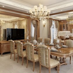 Thiết kế nội thất tân cổ điển gỗ tự nhiên NT2104