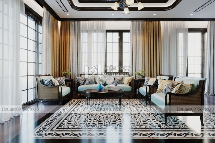 Thiết kế nội thất phong cách Indochine mới lạ NT2107