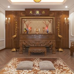 Thiết kế nội thất biệt thự 2 tầng tân cổ điển NT2108