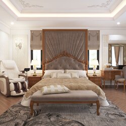 Thiết kế nội thất biệt thự 2 tầng tân cổ điển NT2108