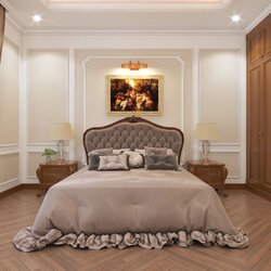 Thiết kế nội thất biệt thự 2 tầng tân cổ điển NT2108