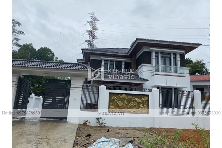 Thi công hoàn thiện biệt thự 2 tầng mái Nhật TCBT2104