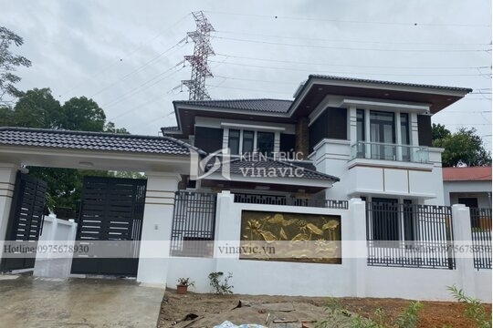 Thi công hoàn thiện biệt thự 2 tầng mái Nhật TCBT2104