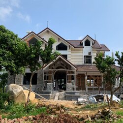 Thi công trọn gói biệt thự 2 tầng bằng gỗ conwood ở Lạng Sơn TCBT2105