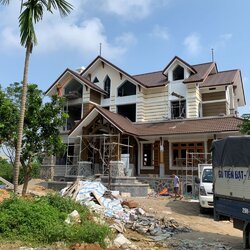 Thi công trọn gói biệt thự 2 tầng bằng gỗ conwood ở Lạng Sơn TCBT2105
