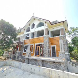 Thi công trọn gói biệt thự 2 tầng bằng gỗ conwood ở Lạng Sơn TCBT2105