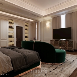 Thiết kế nội thất phòng ngủ tân cổ điển nhẹ nhàng (Neo-classical) NT2335