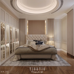 Mẫu nội thất phòng ngủ sang trọng phong cách Neo Classic NT2340