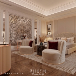 Mẫu nội thất biệt thự tân cổ điển đẹp sang trọng tinh tế NT2343