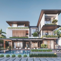 Thiết kế biệt thự 200m2 hiện đại 3 tầng 6 phòng ngủ (20mx10m) BT2404