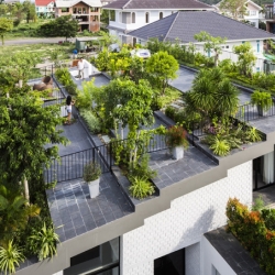 Thiết kế thi công tiểu cảnh sân thượng biệt thự nhà phố đẹp TCSV2005