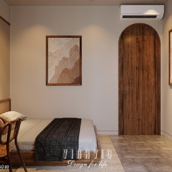Nội thất phòng ngủ hiện đại biệt thự 9x14m (CĐT Mrs Hà - Hà Nội) NT2354