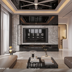 Nội thất biệt thự 2 tầng hiện đại 11x11m (CĐT Mr Minh - Hải Dương) NT2356