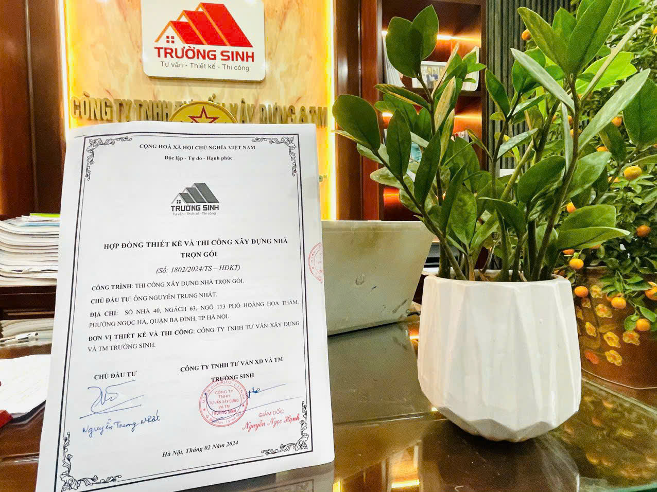 hợp đồng  xây nhà trọn gói